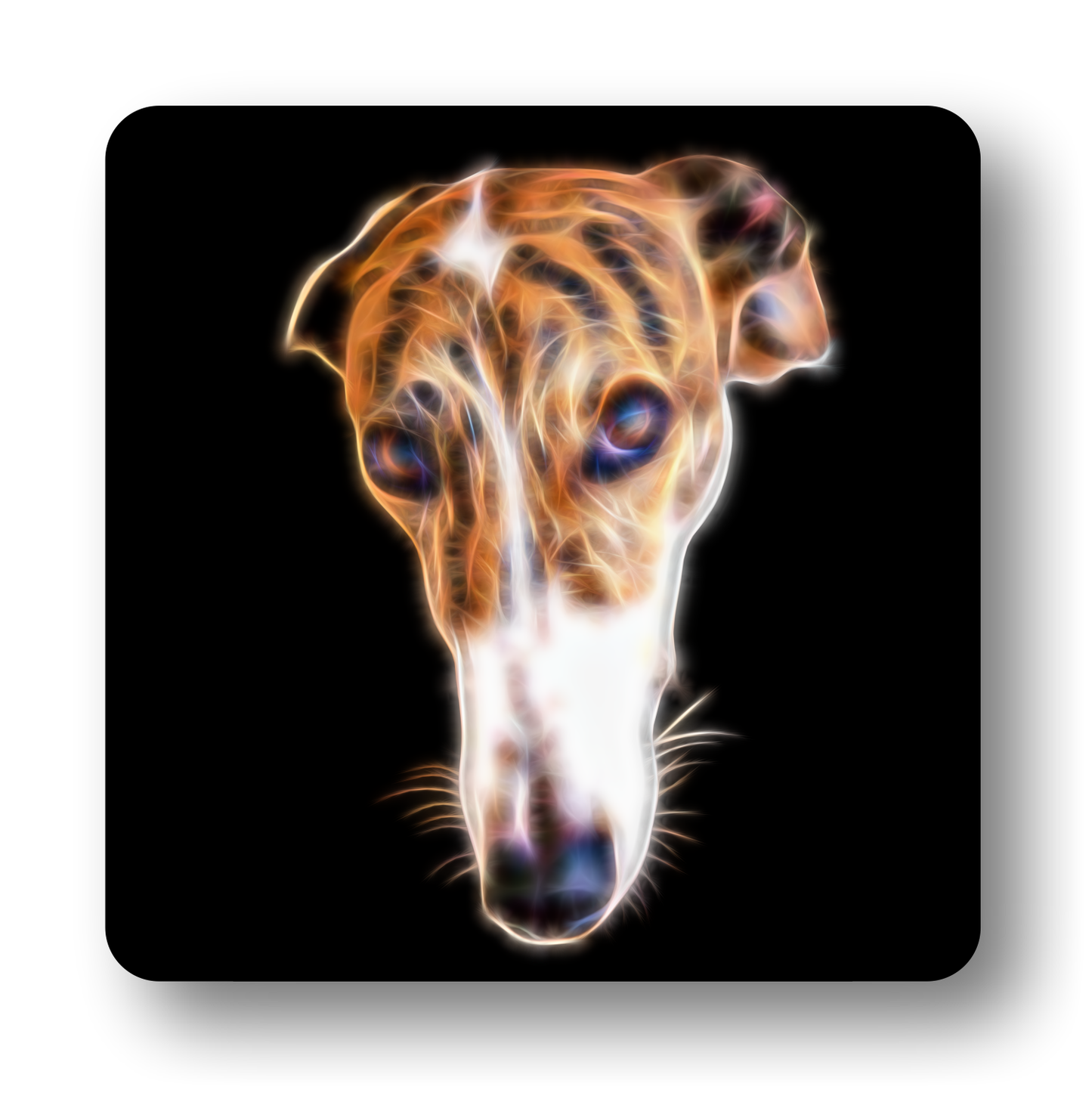 Greyhound Coaster Fractal Art Design