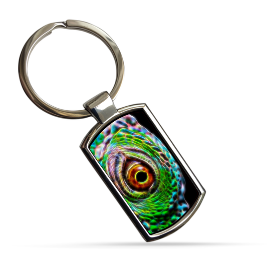 Reptile Metal Rectangle Keyrings