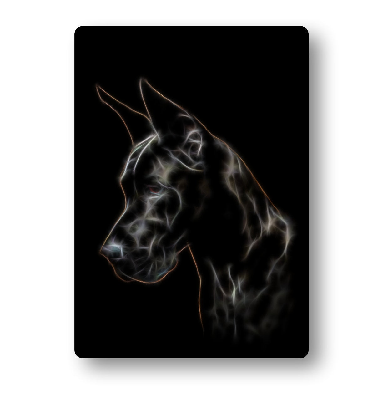 Great Dane Metal Wall Plaque. Also available as Mouse Pad, Keychain or Coaster.