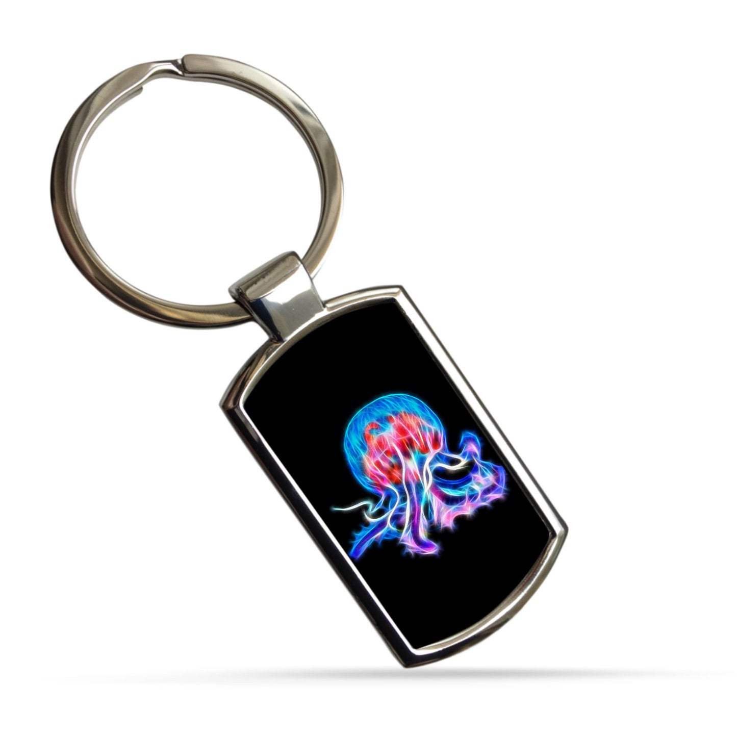 Marine Life Keychain. Designs include Dolphin, Jellyfish, Mandarin Dragonet, and Manatee