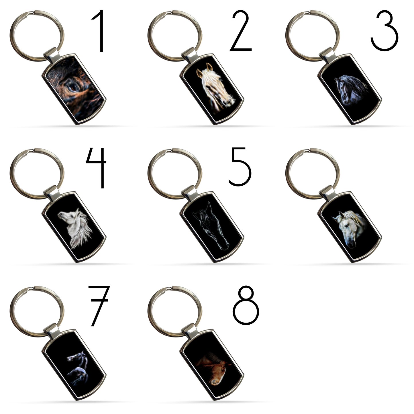 Horse Keychain / Keyring / Bagtag. A Perfect Gift for Horse owner or Lover.