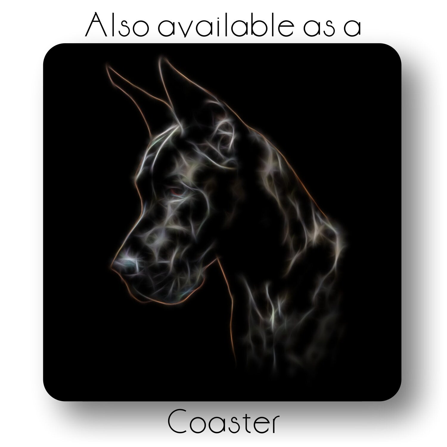 Great Dane Metal Wall Plaque. Also available as Mouse Pad, Keychain or Coaster.