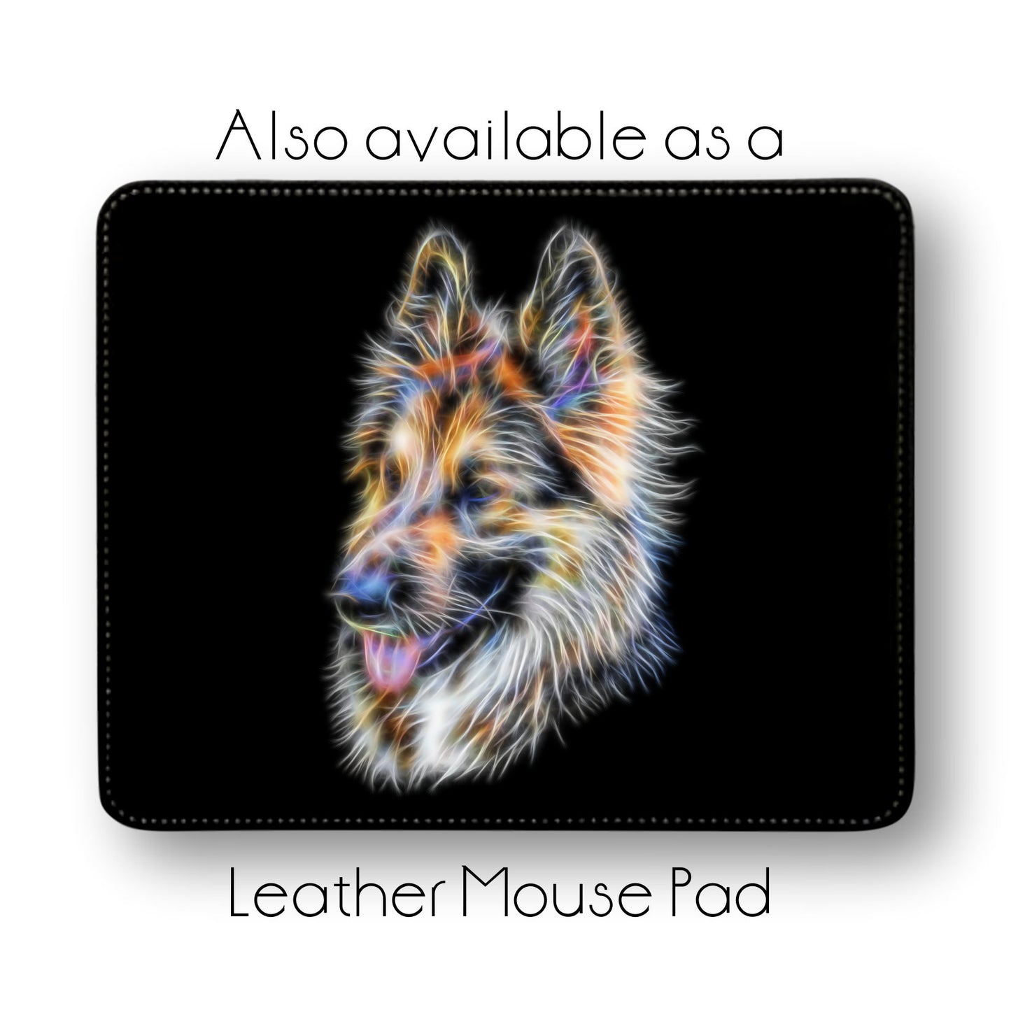 Long Haired German Shepherd Metal Wall Plaque. Also available as Mouse Pad, Keychain or Coaster.