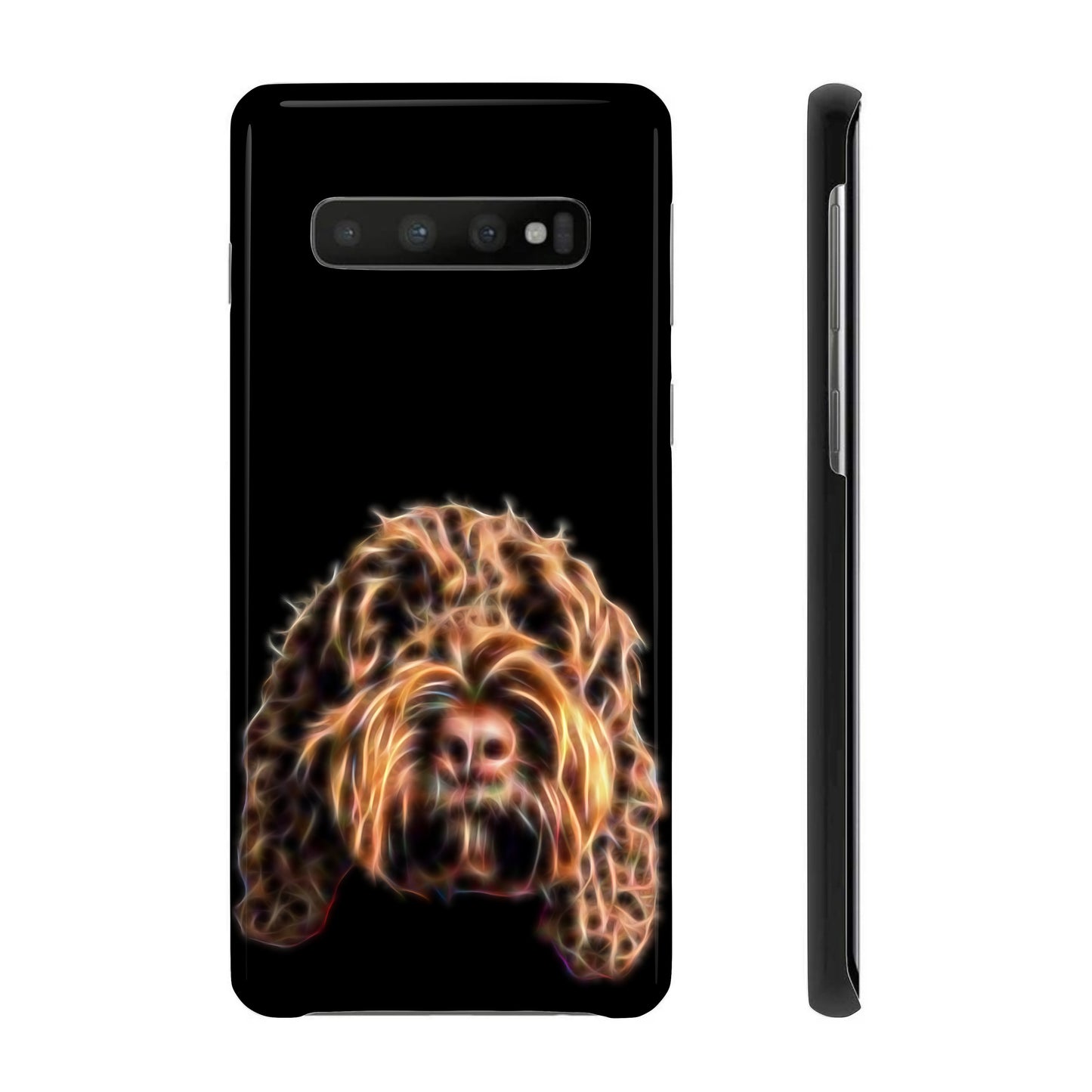 Chocolate Brown Cockapoo Phone Case.  For iPhone or Samsung, Including iPhone 14 and Galaxy S22