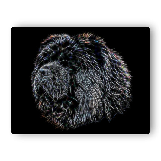 Black Chow Chow Metal Wall Plaque with Stunning Fractal Art Design,  Perfect Chow Chow Owner or Dog Lover Gift.