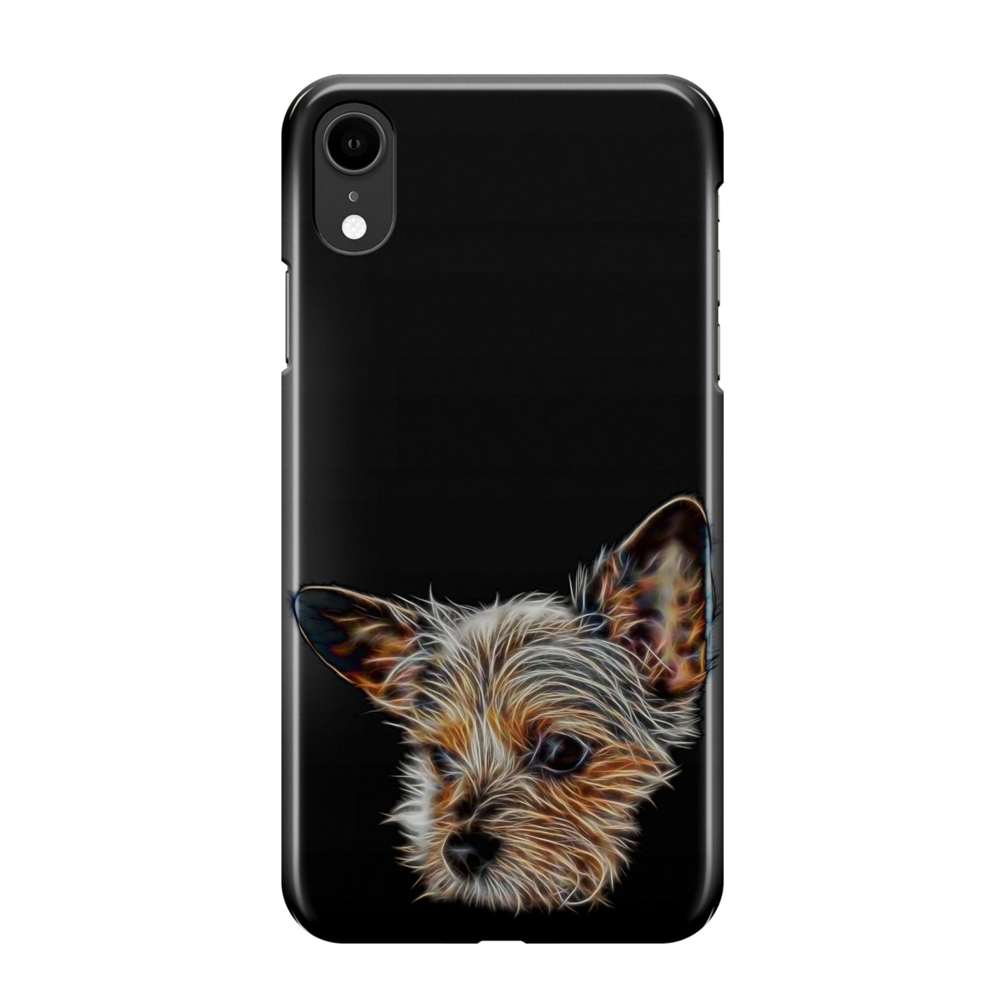 Chorkie Phone Cases with Stunning Fractal Art Design. For Samsung or iPhone.