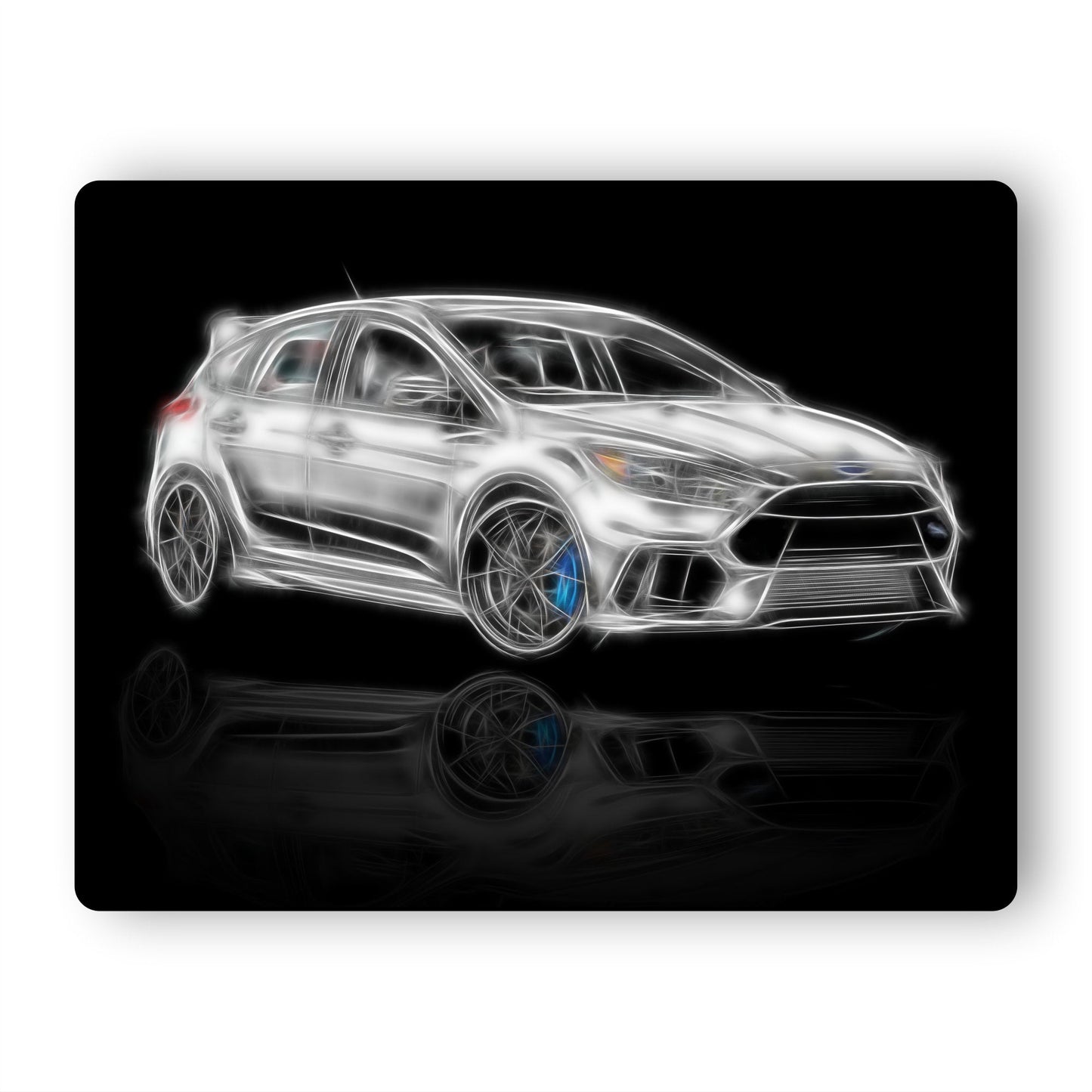 Ford Focus RS Car Aluminium Metal Wall Plaque