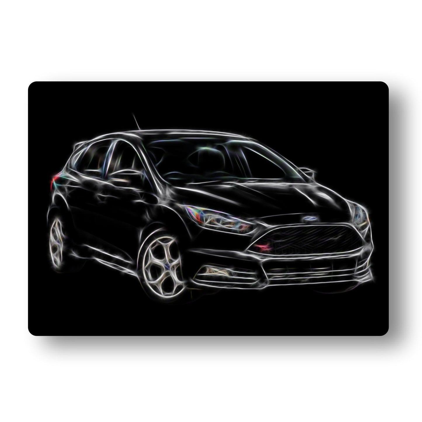 Ford Focus ST MK3 Aluminium Metal Wall Plaque