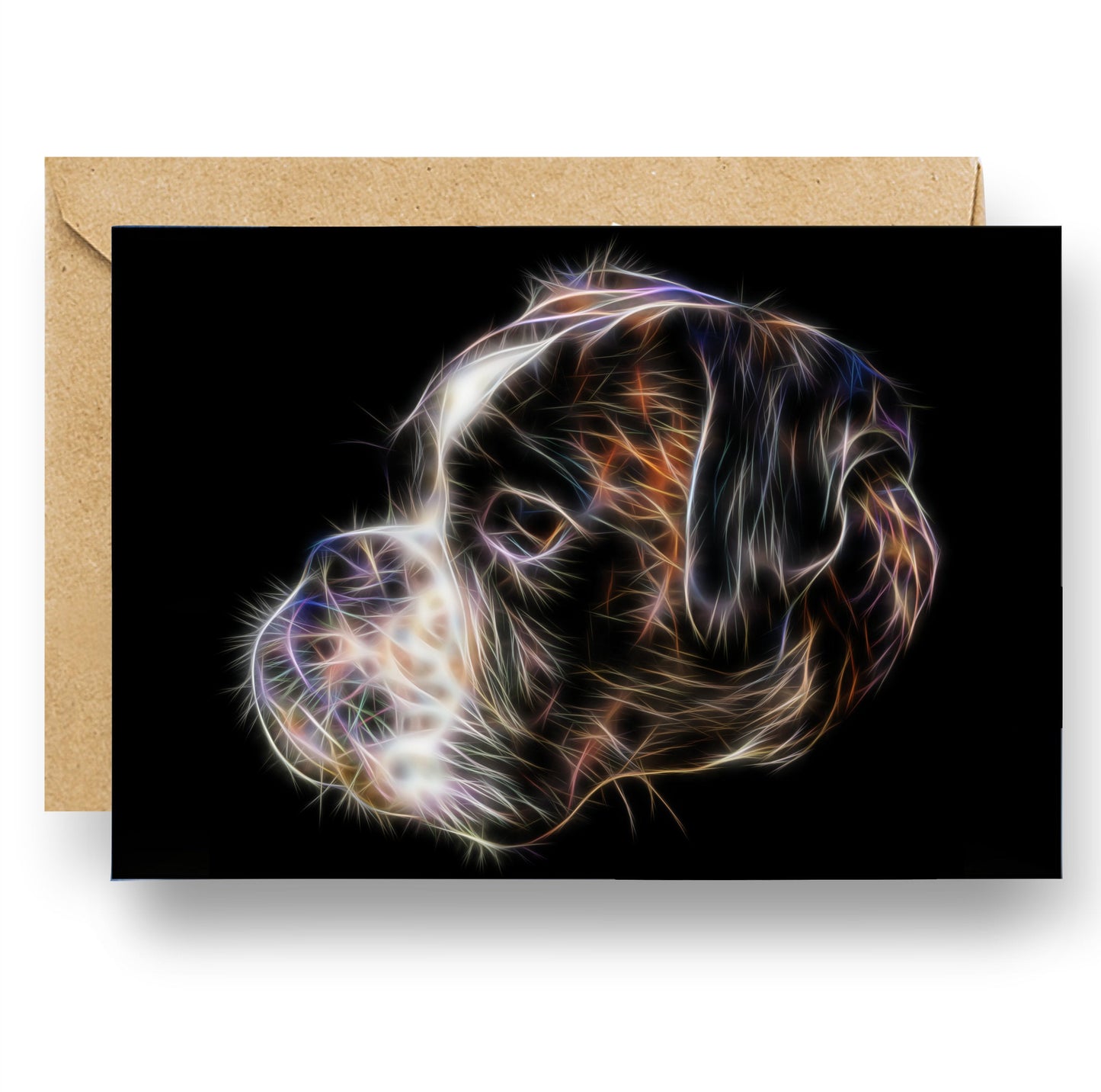Boxer Dog Greeting Card Blank Inside for Birthdays or any other Occasion