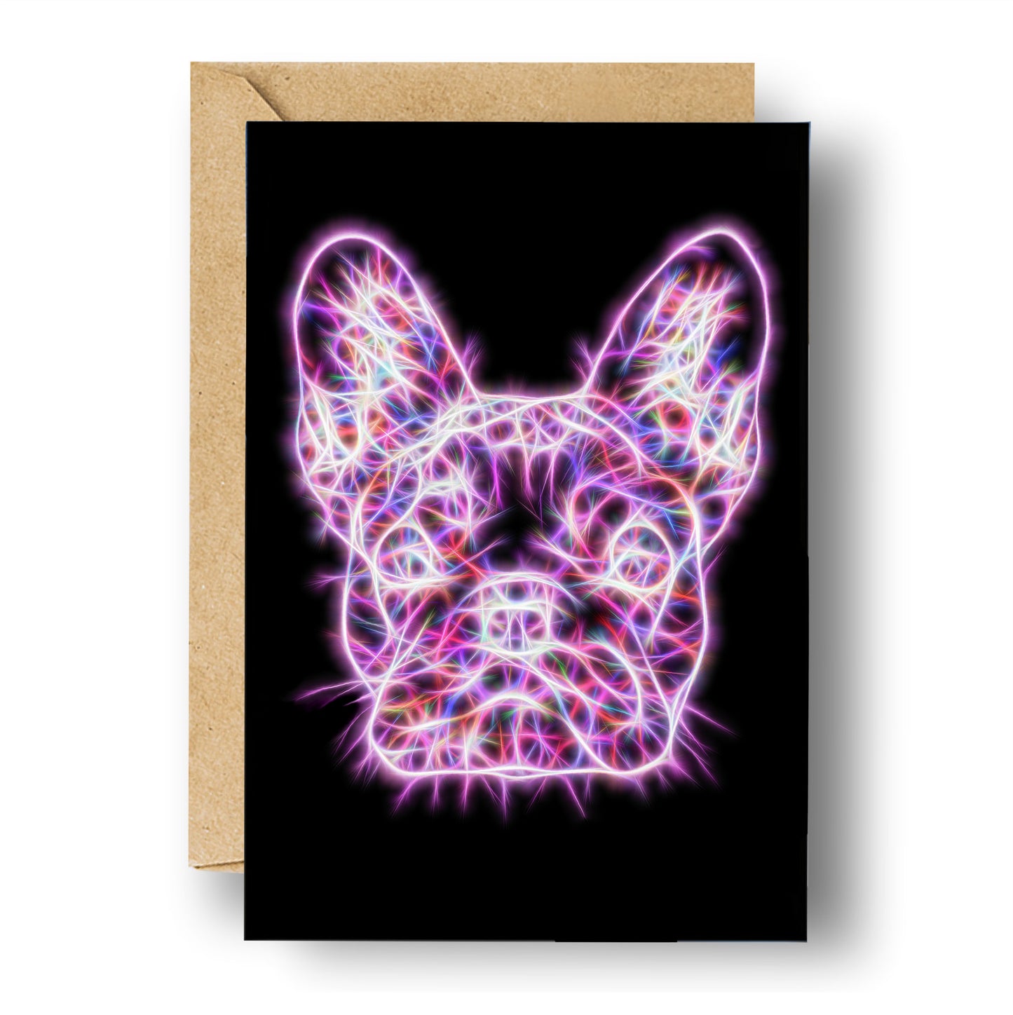 French Bulldog Greeting Card Blank Inside for Birthdays or any other Occasion
