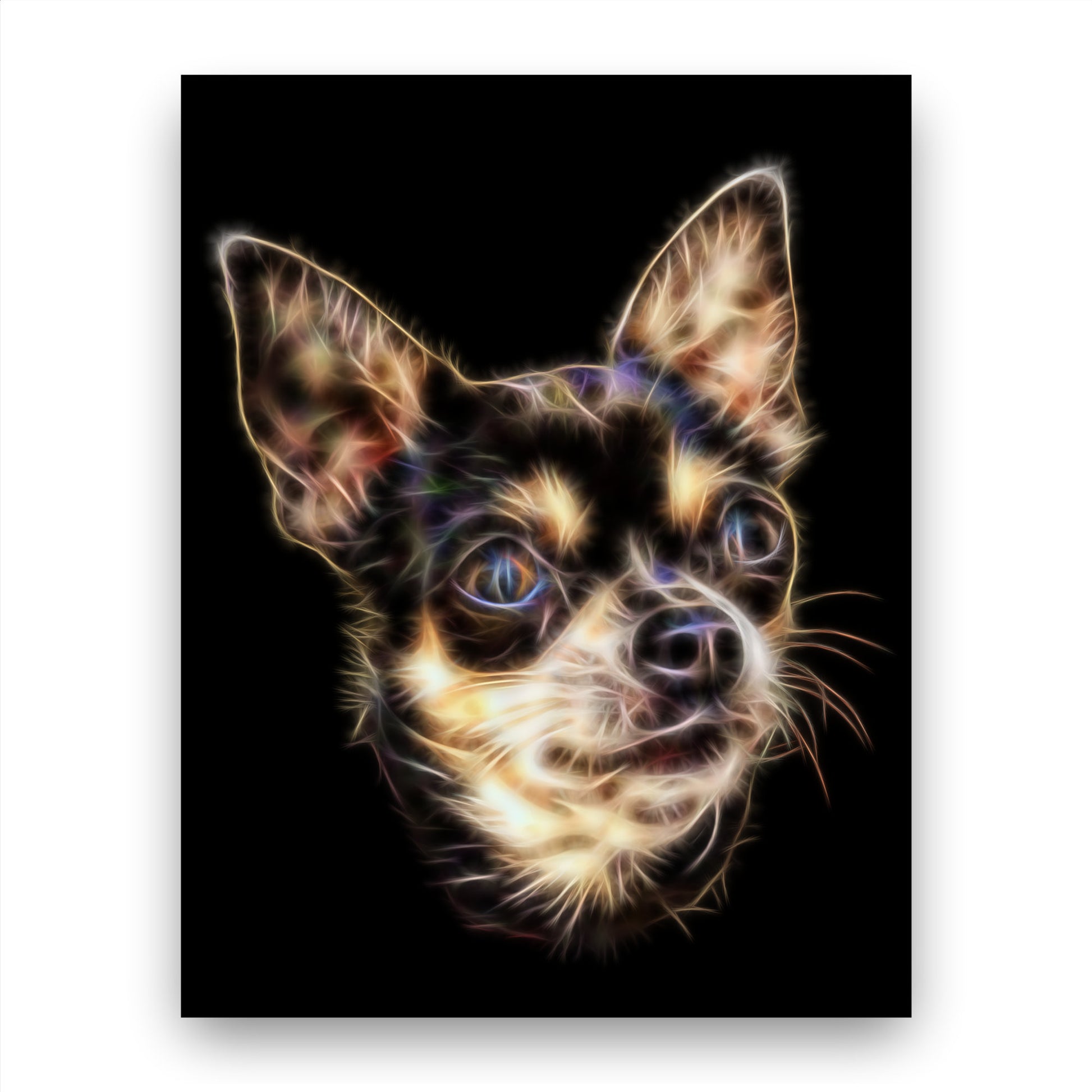 Chihuahua Print with Stunning Fractal Art Design. Various Sizes Available