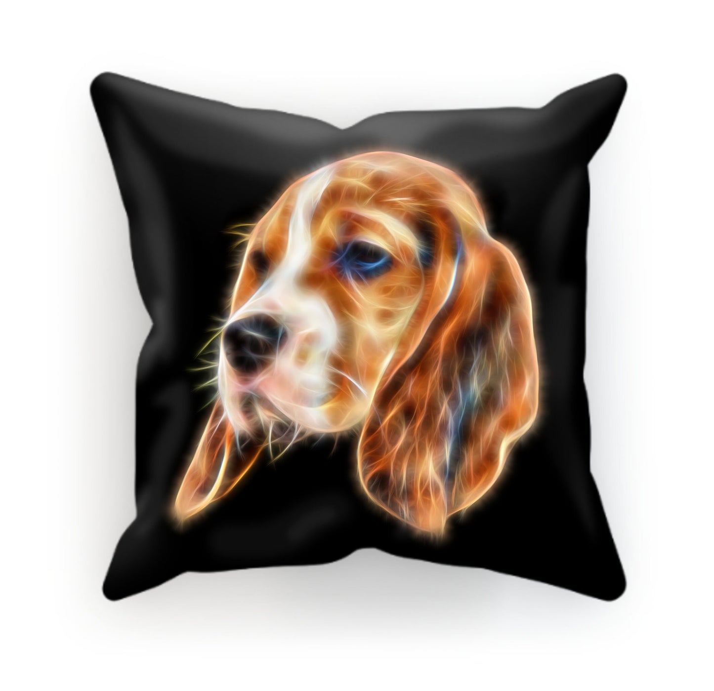 Beagle Cushion and Insert with Stunning Fractal Art Design