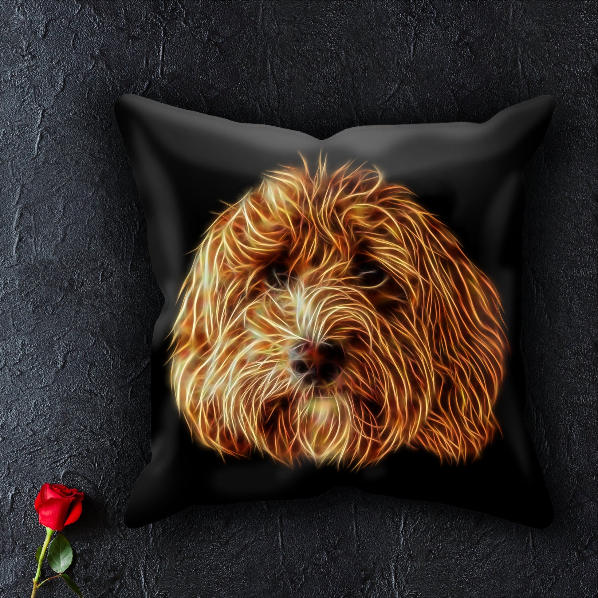 Red Cockapoo Cushion and Insert