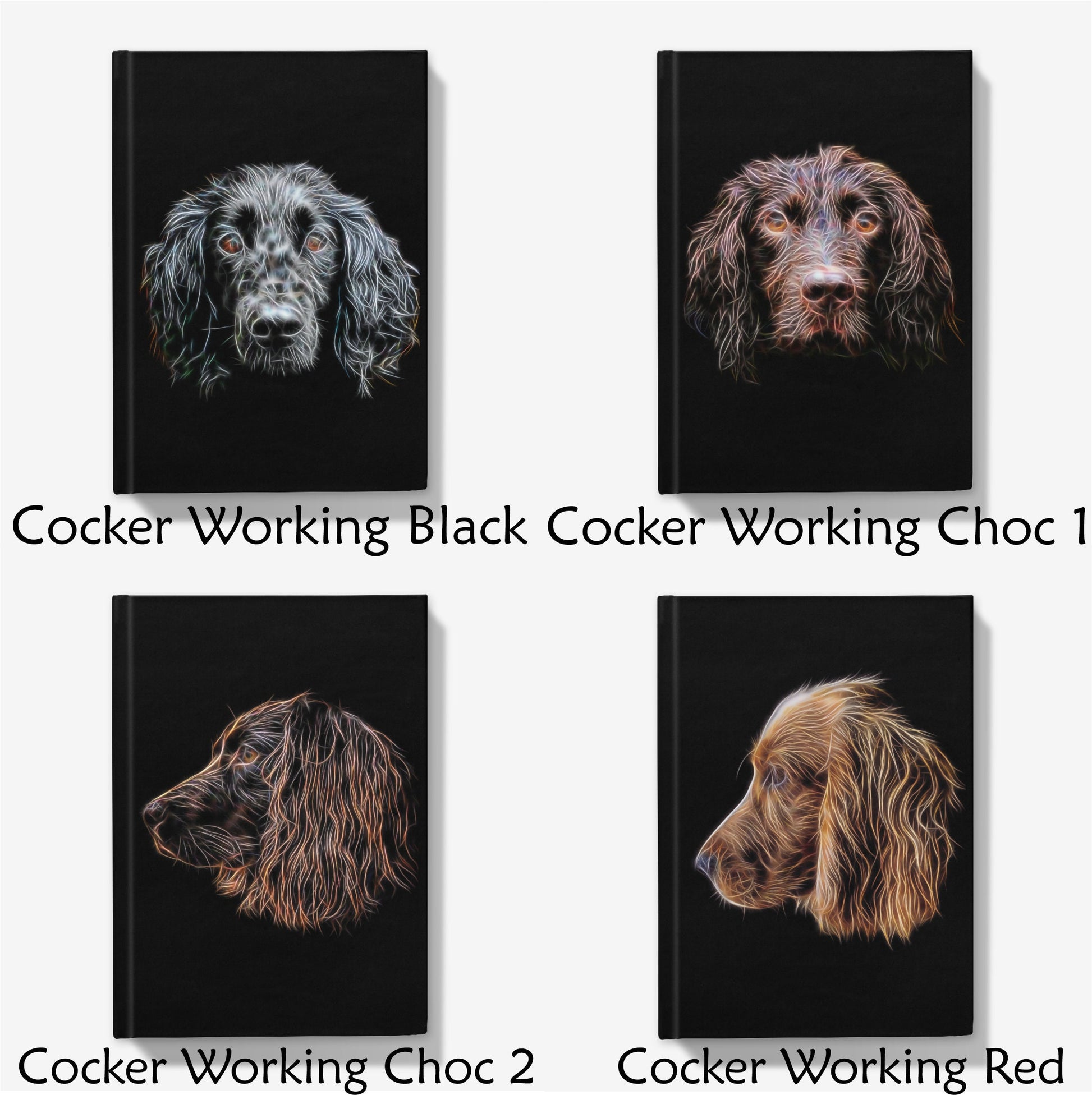 Gundog Breed Dog A5 Hardback Journal. Various Breeds including Spaniels Vizsla Retrievers Pointers Setters and  more