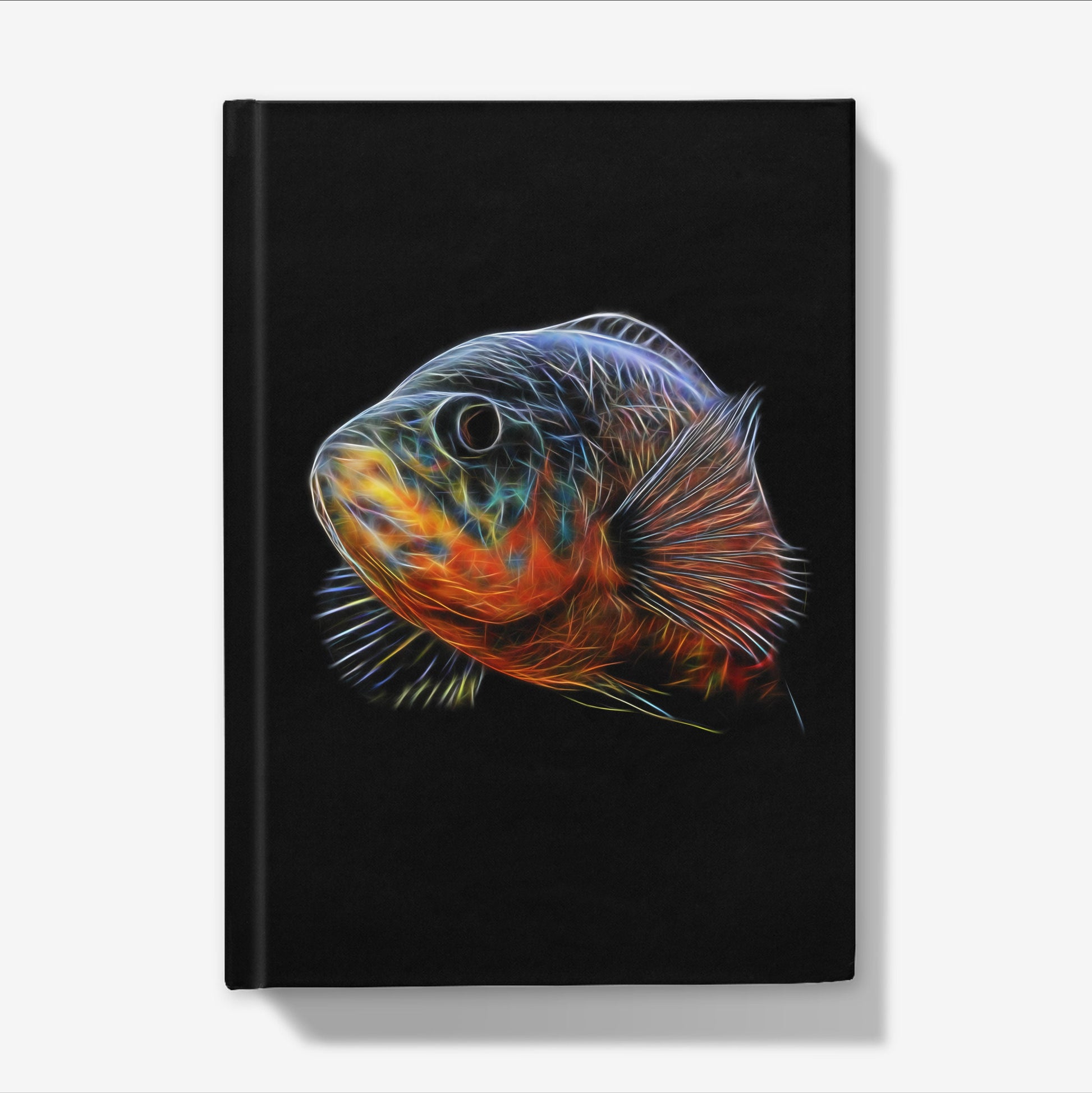 Oscar Cichlid A5 Hardback Journal with Stunning Fractal Art Designs.