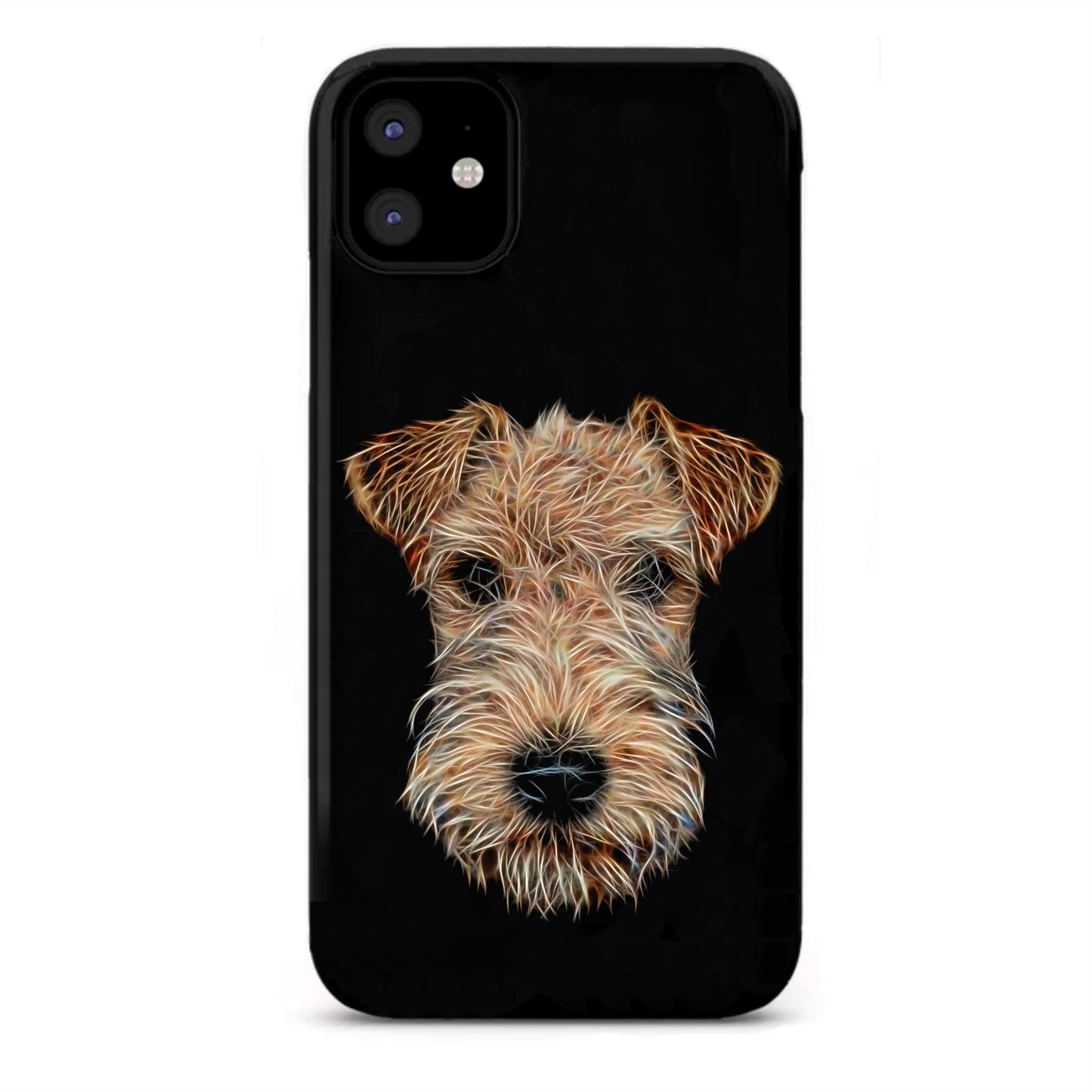 Lakeland Terrier Dog Phone Case with Stunning Fractal Art Design. For Samsung or iPhone.