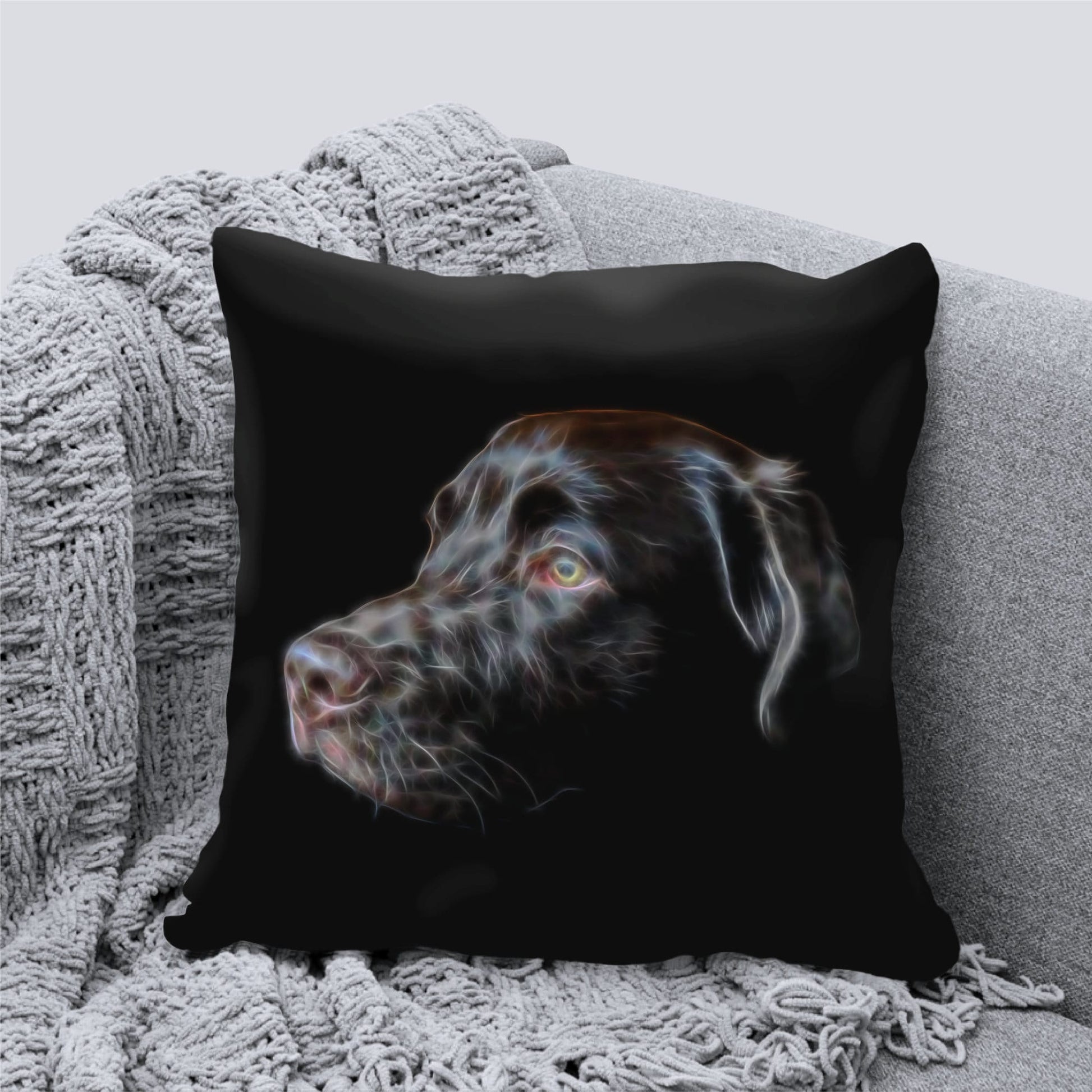 Chocolate Labrador Cushion and Insert