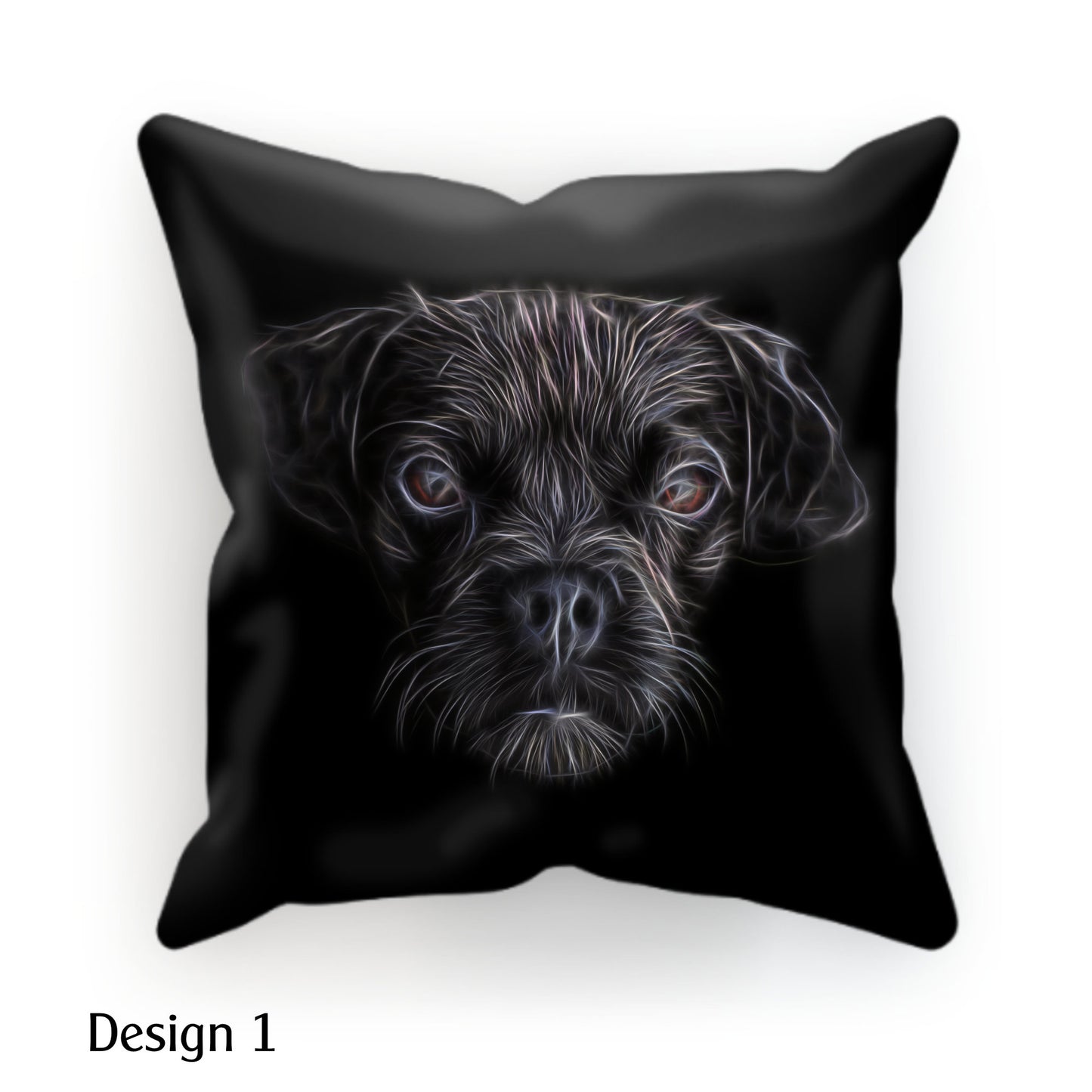 Black Puggle Cushion