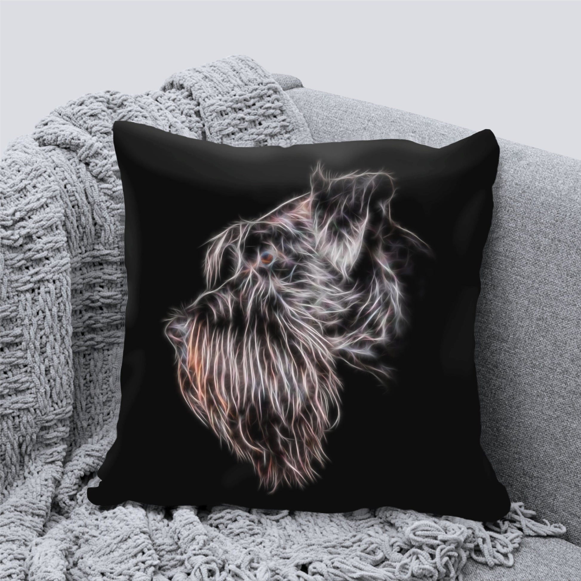 Black Schnauzer Cushion