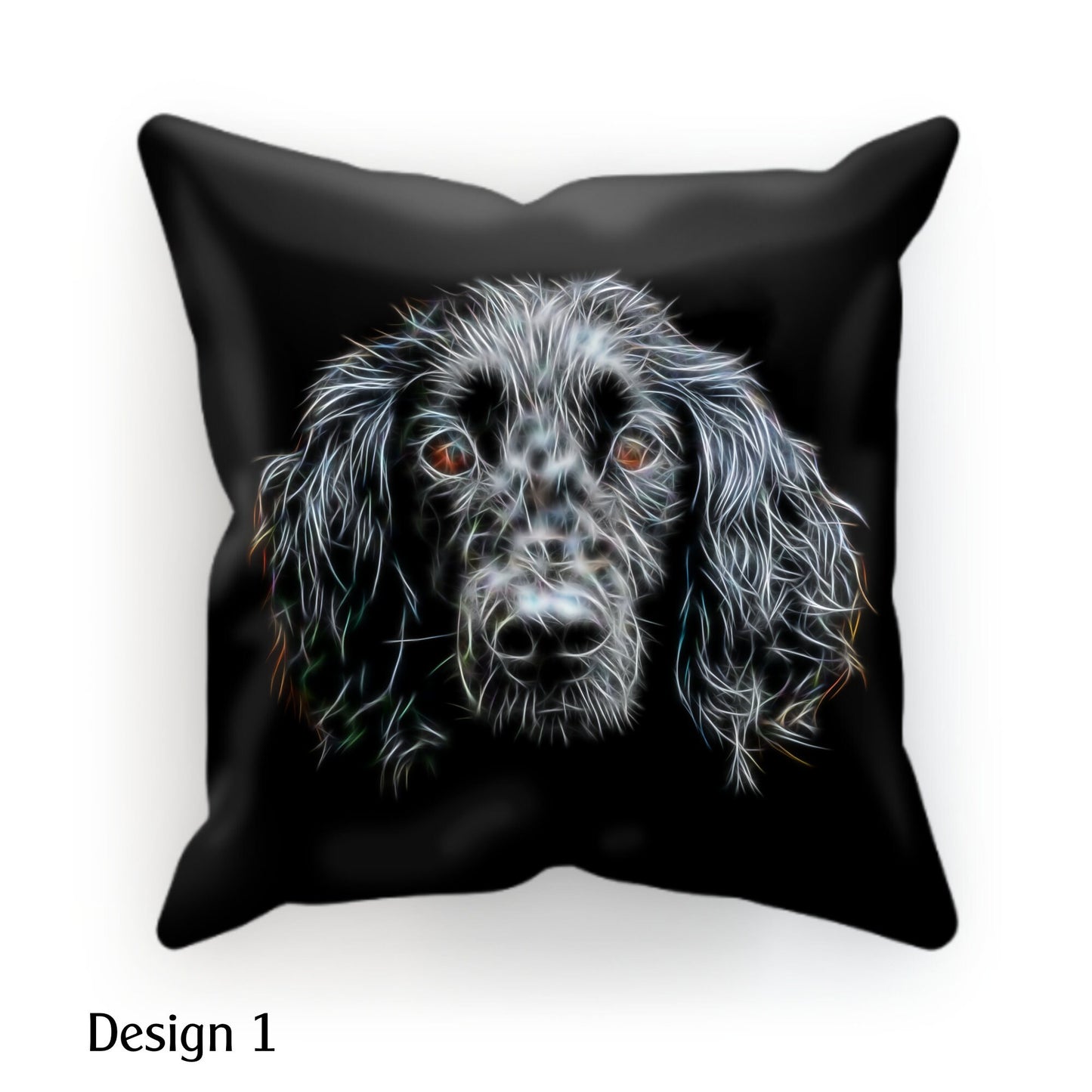 Black Working Cocker Spaniel Cushion