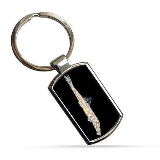 Horsehead Loach Metal Rectangle Keyring