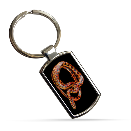Reptile Metal Rectangle Keyrings