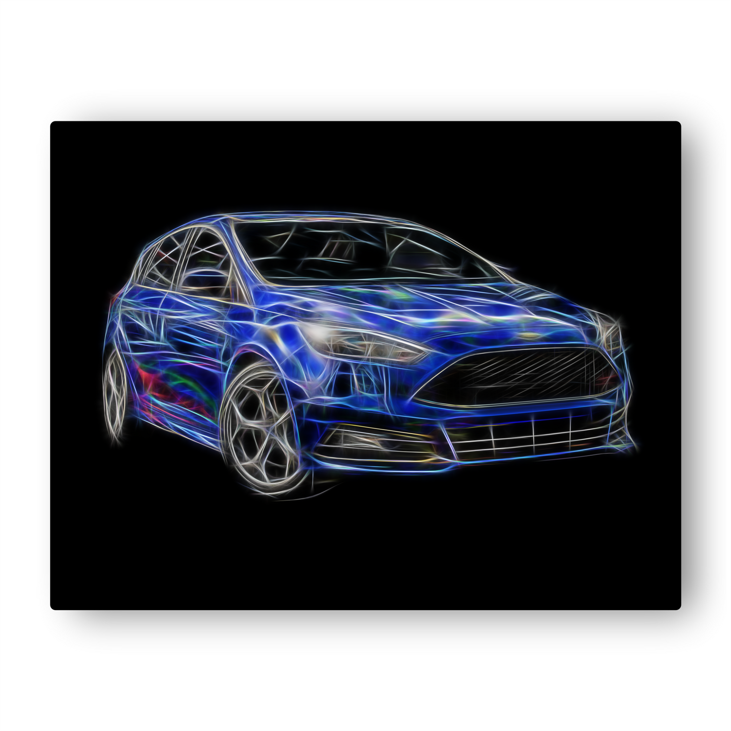 Ford Focus ST MK3 Aluminium Metal Wall Plaque