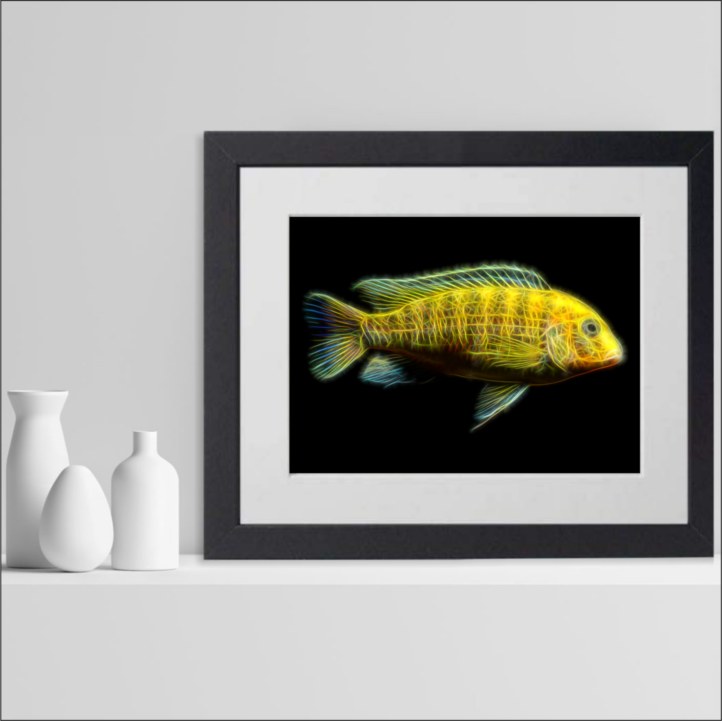 Yellow Lab Cichlid Prints Labidochromis caeruleus