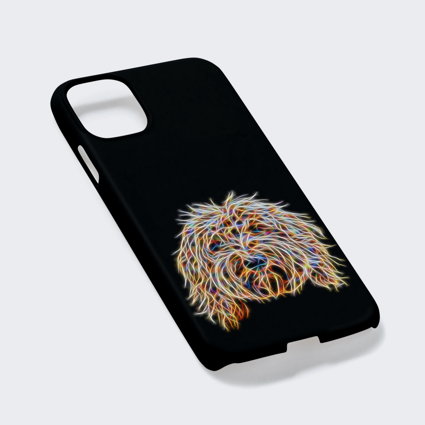Gold Labradoodle Phone Case.  For iPhone or Samsung, Including iPhone 14 and Galaxy S22