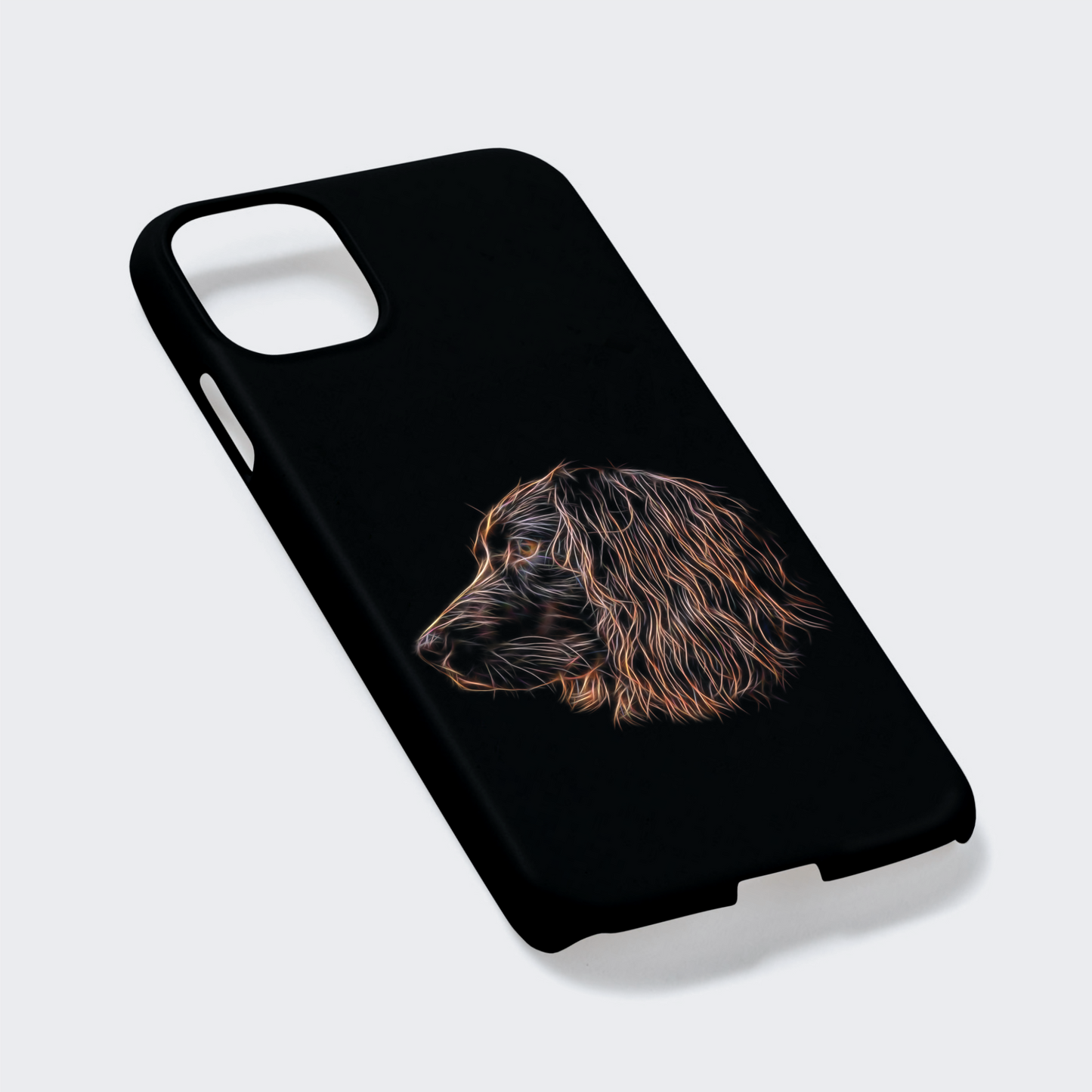 Chocolate Working Cocker Spaniel Phone Case.  For iPhone or Samsung, Including iPhone 14 and Galaxy S22