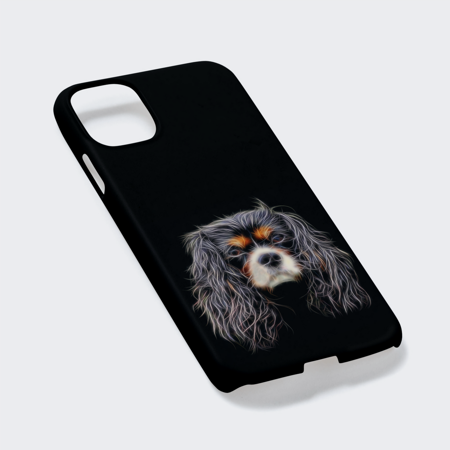 Tricolour King Charles Spaniel Phone Case.  For iPhone or Samsung, Including iPhone 14 and Galaxy S22
