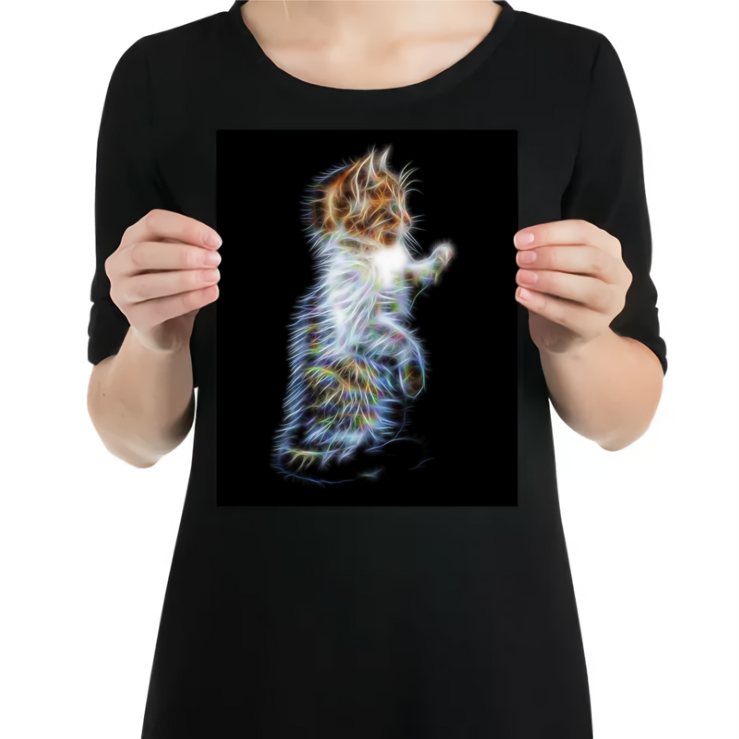 Kitten Metal Wall Plaque