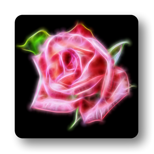 Rose (Pink) Flower Coaster