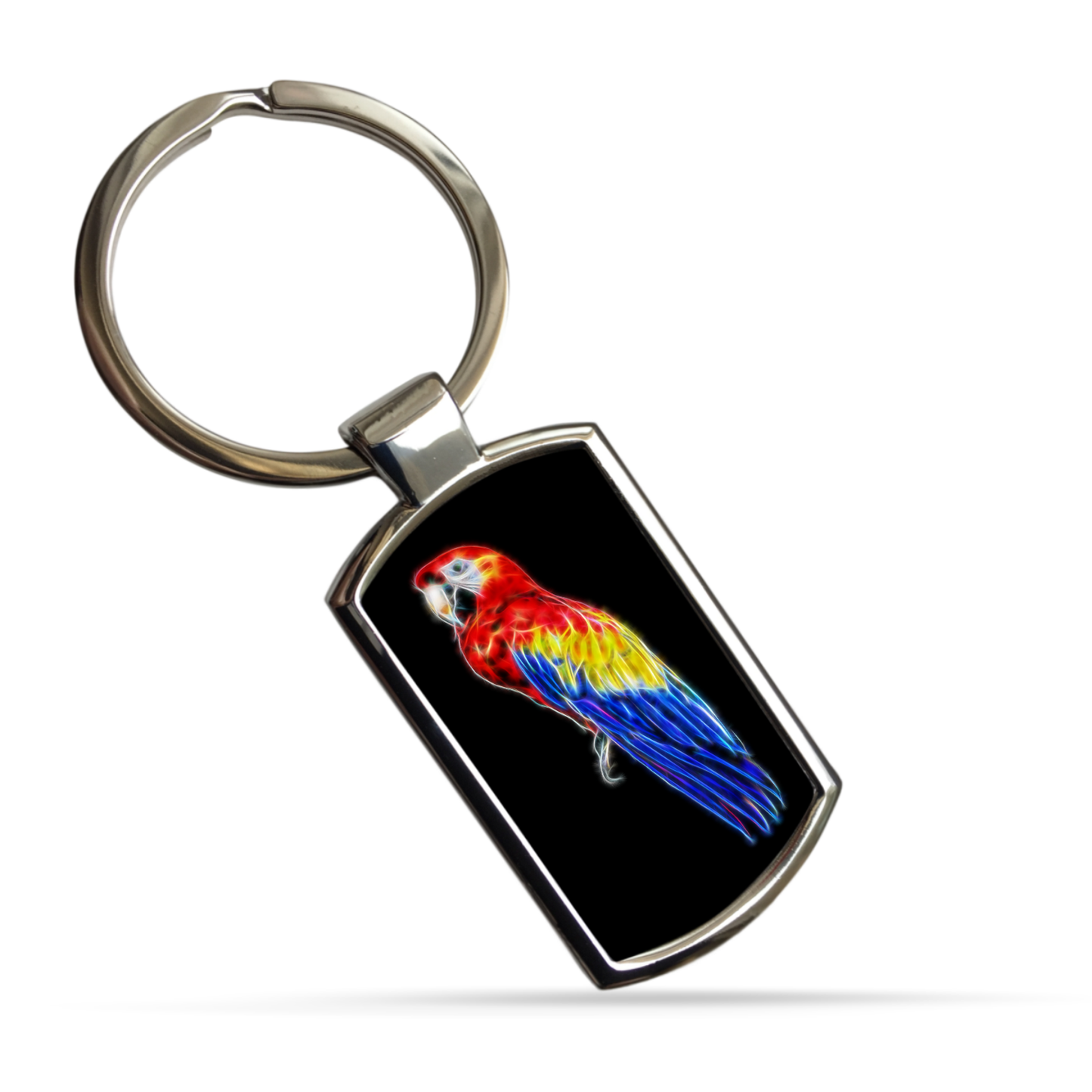 Bird Keychain including Parrots, Hawk, Finch, Eagle, and Budgie.