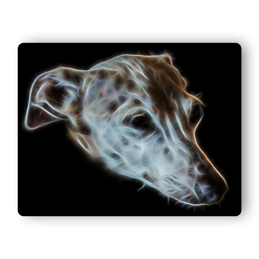 Tan Whippet Metal Wall Plaque